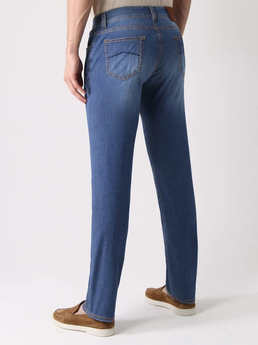 Джинсы Regular Fit хлопковые LUIGI BORRELLI