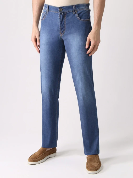 Джинсы Regular Fit хлопковые LUIGI BORRELLI