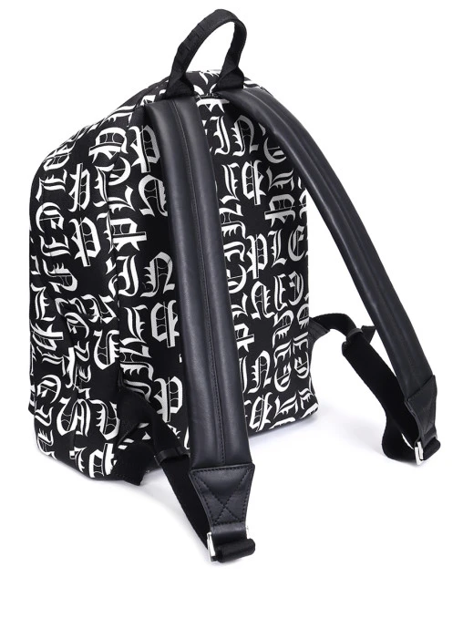 Рюкзак текстильный с принтом PHILIPP PLEIN