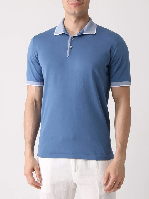 Поло хлопковое FIORONI CASHMERE