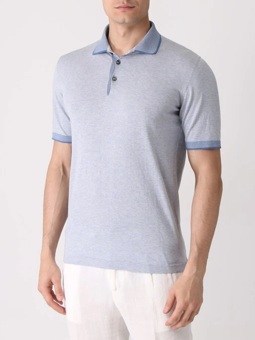 Поло хлопковое FIORONI CASHMERE