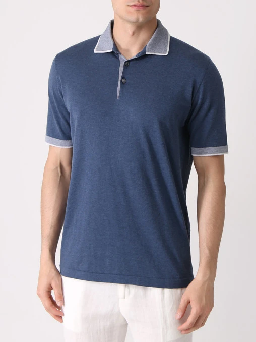 Поло хлопковое FIORONI CASHMERE