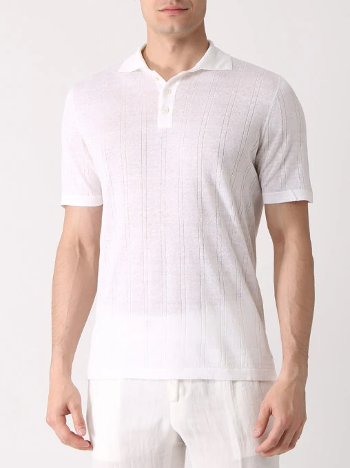 Поло льняное FIORONI CASHMERE