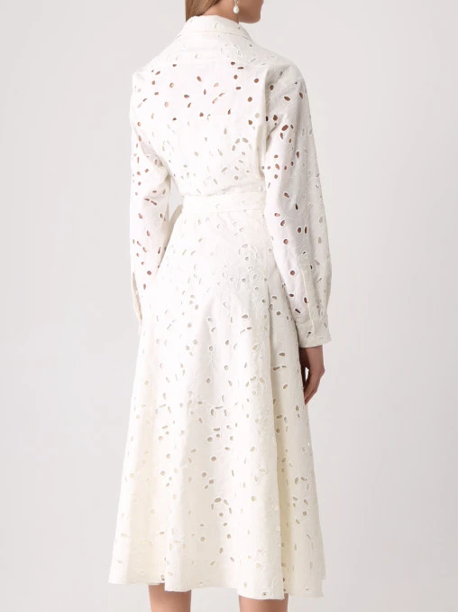 Платье с шитьем MANTU