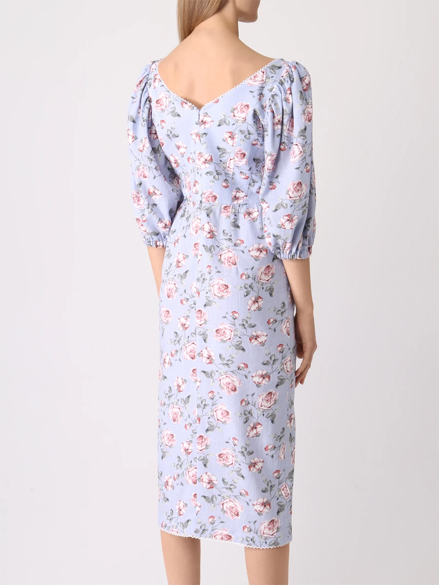 Платье из вискозы с принтом