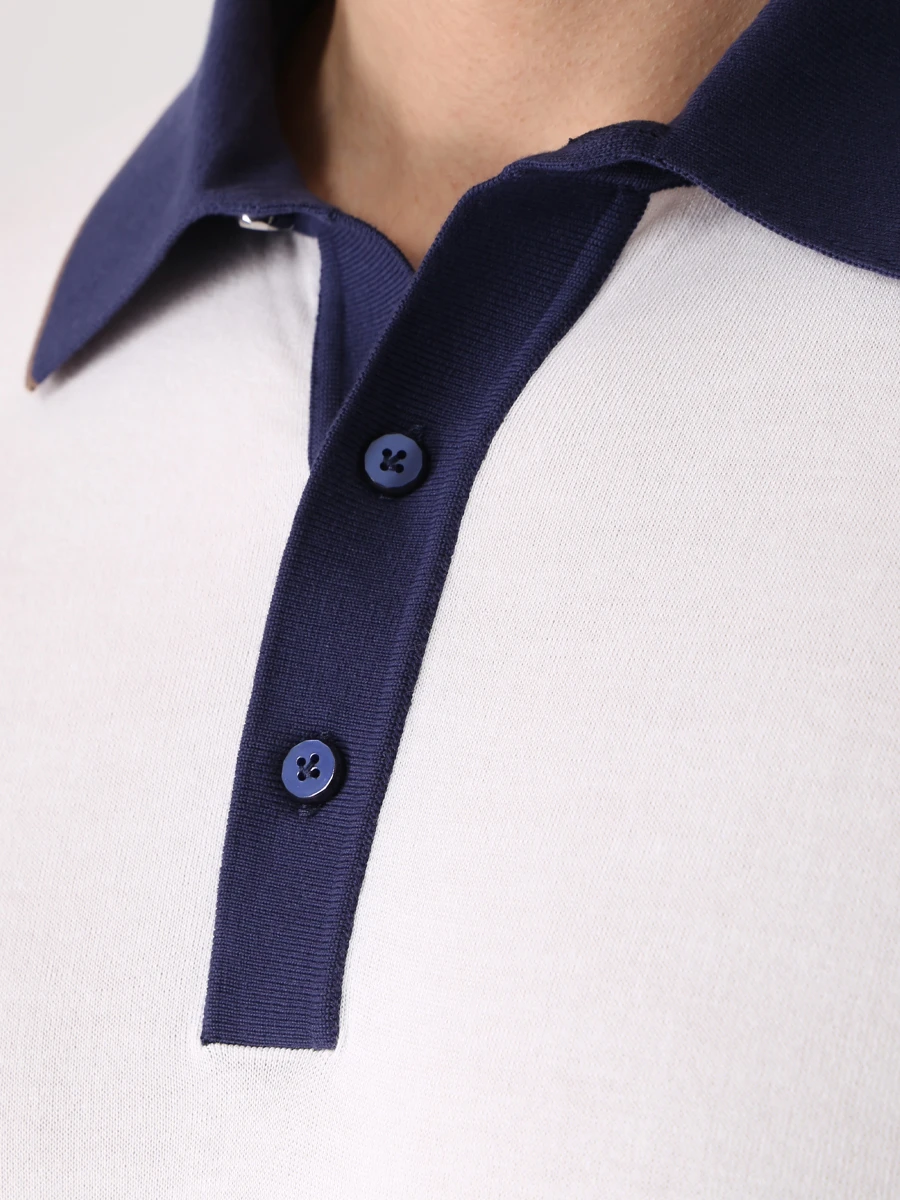 Поло из хлопка и шелка