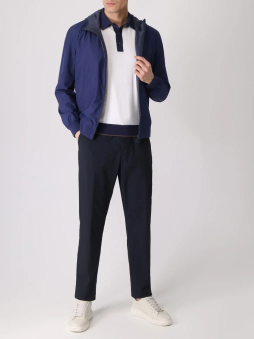 Поло из хлопка и шелка BERTOLO LUXURY MENSWEAR