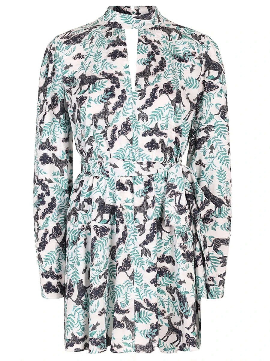 Платье с принтом