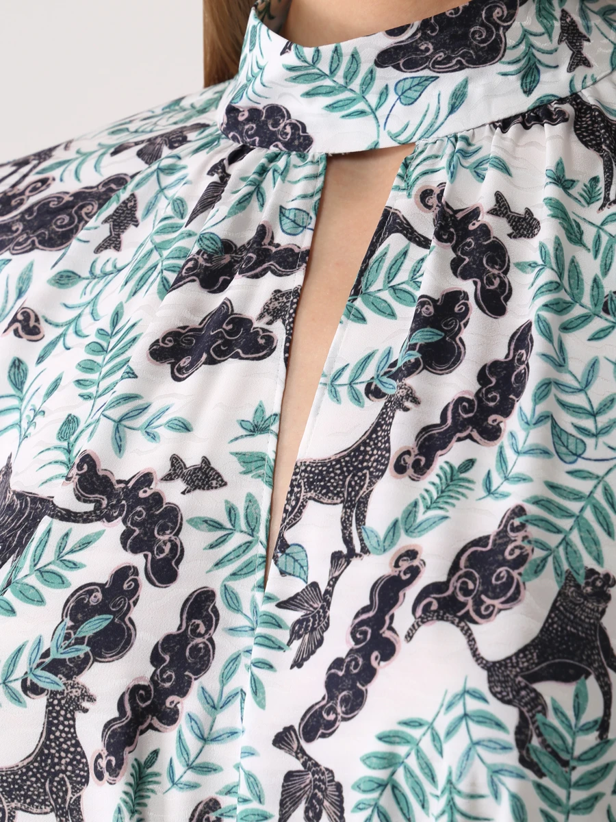 Платье с принтом