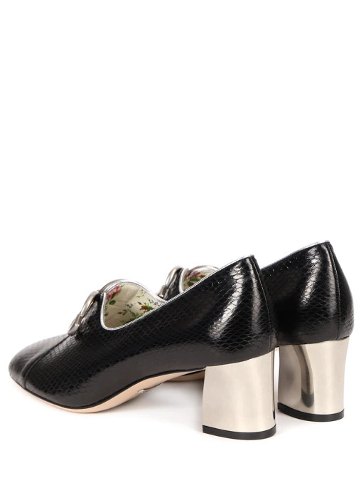 Туфли из кожи питона GUCCI