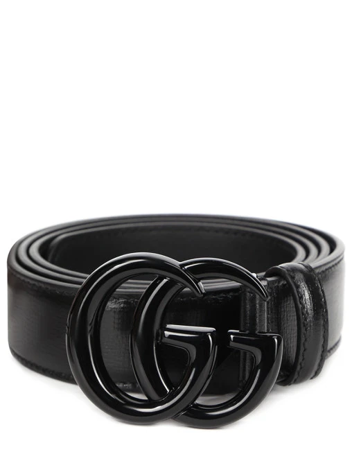 Ремень кожаный GG Marmont GUCCI