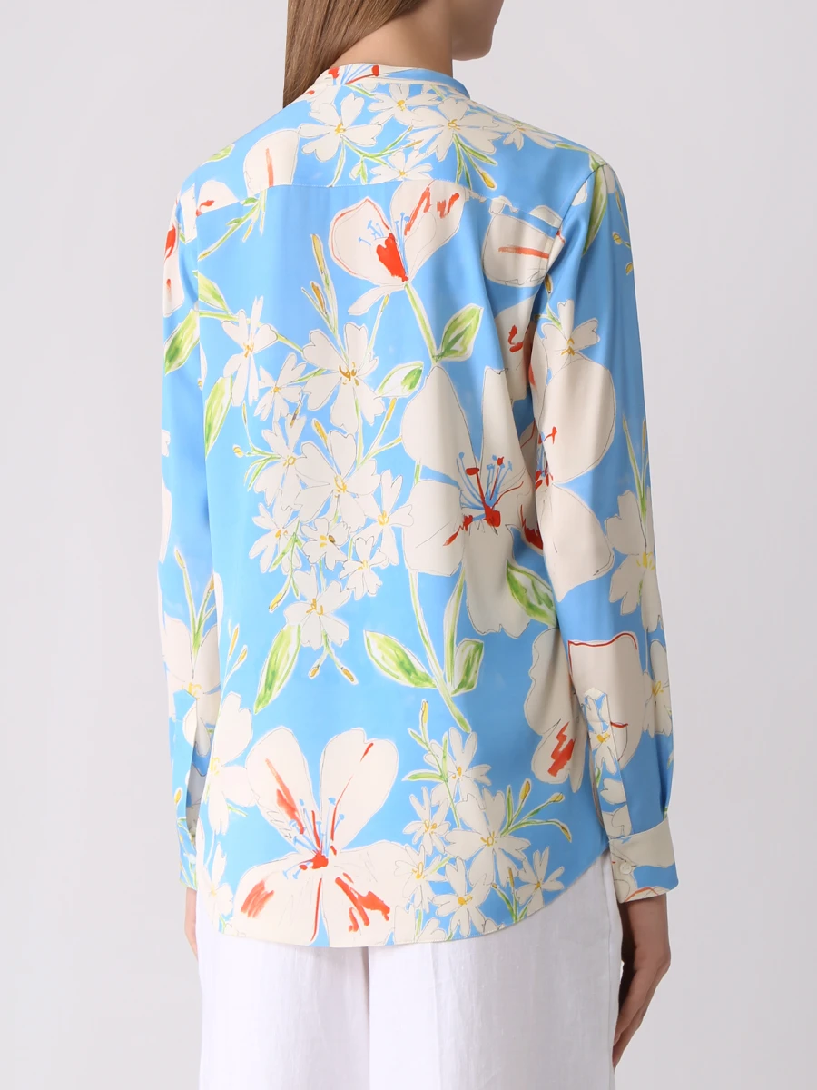 Блуза шелковая с принтом Malda