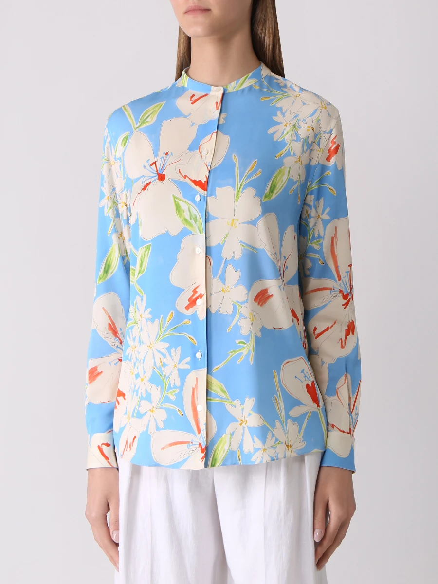 Блуза шелковая с принтом Malda