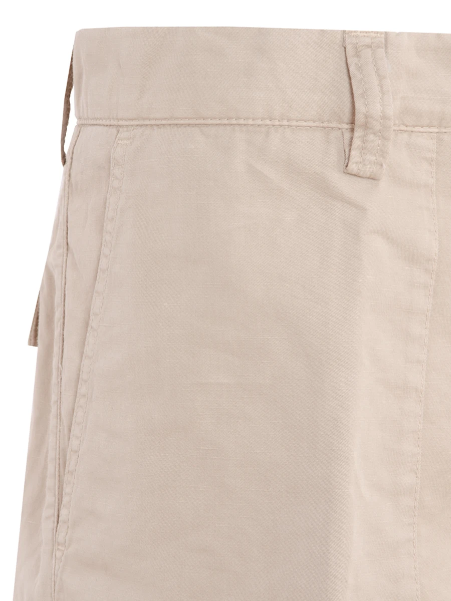 Шорты изо льна и хлопка