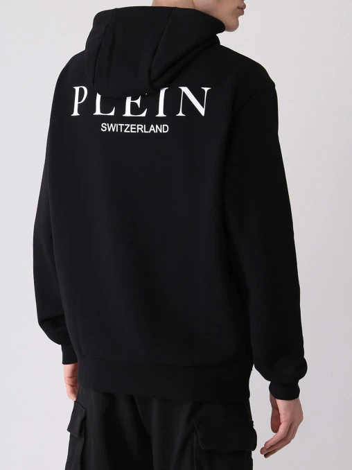 Худи хлопковое с принтом PHILIPP PLEIN