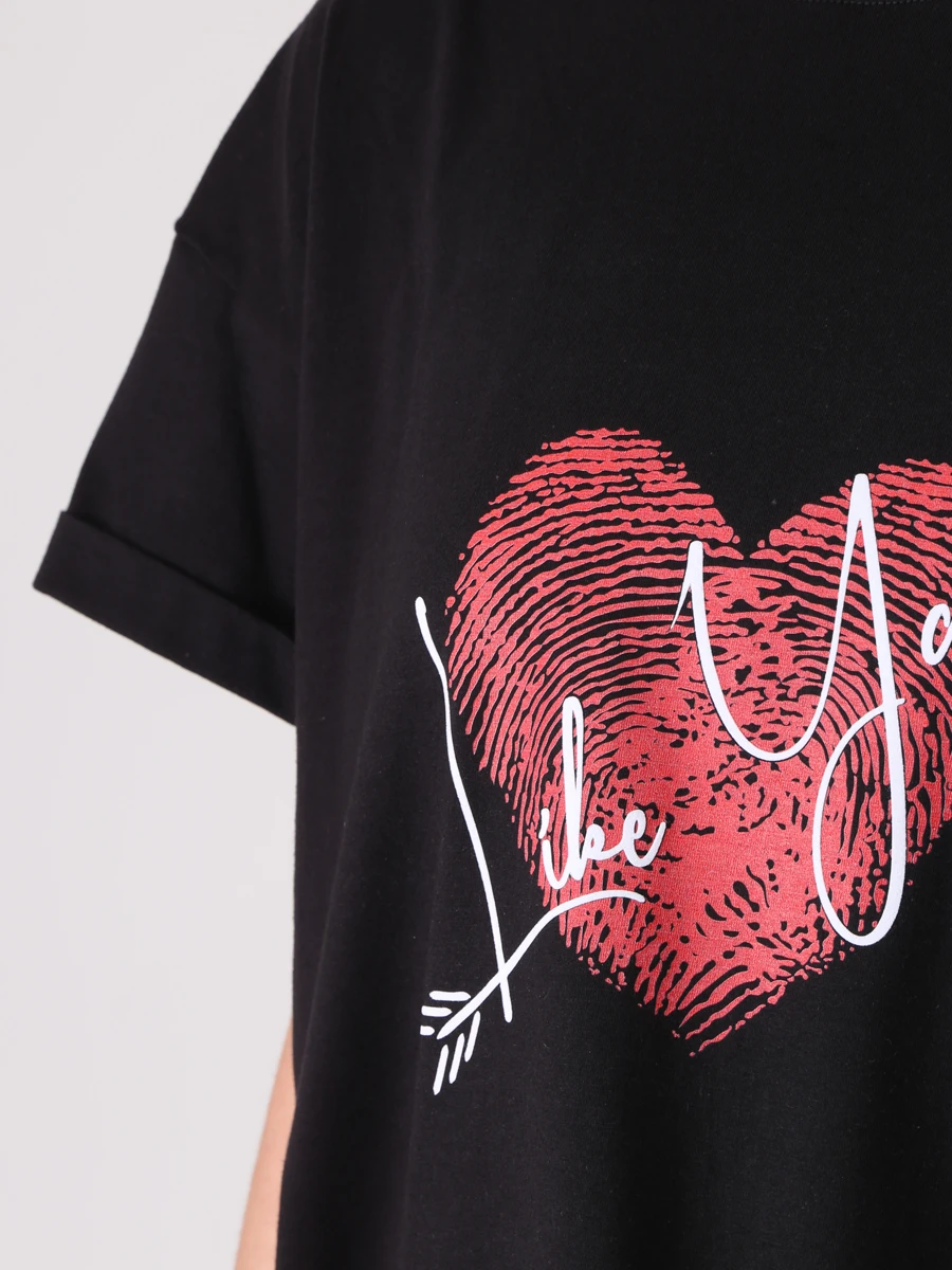 Футболка хлопковая с принтом