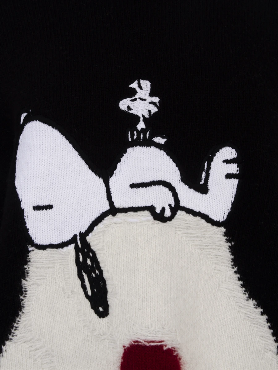 Платье шерстяное с принтом