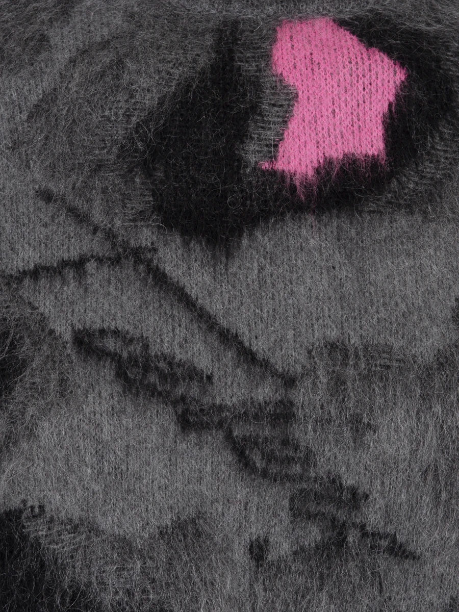 Свитер шерстяной с принтом