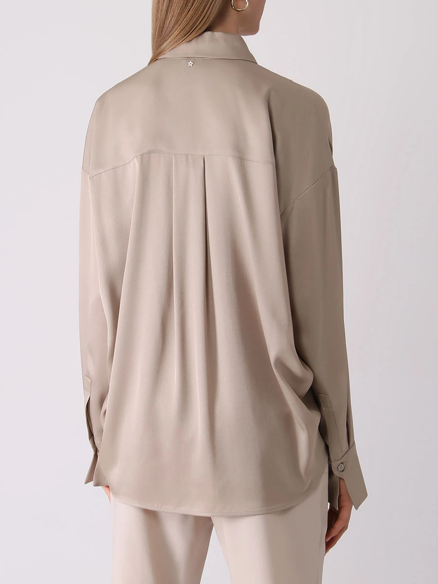 Блуза однотонная