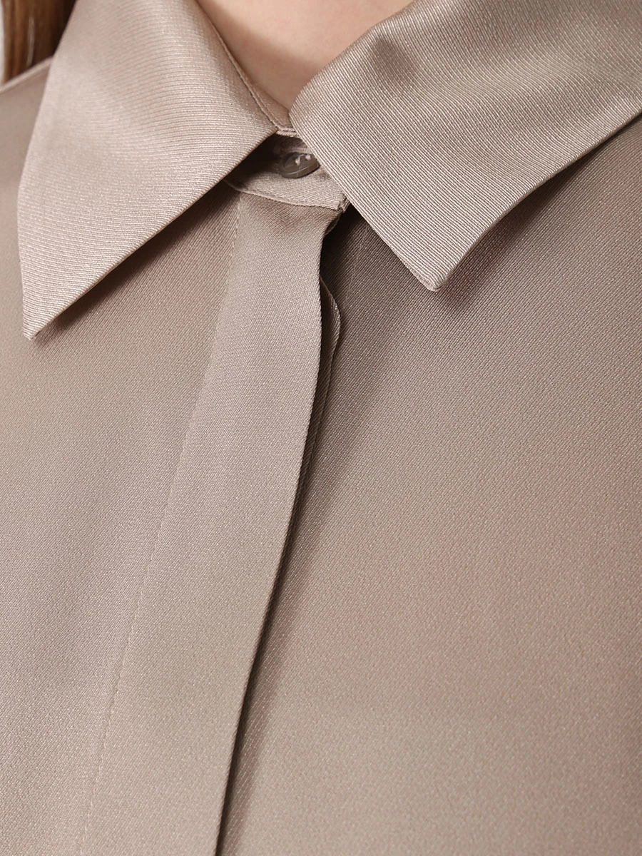 Блуза однотонная