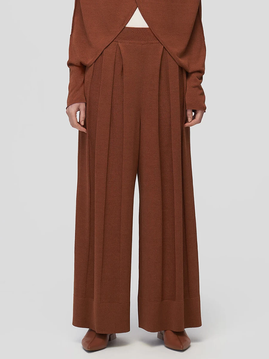 Брюки-палаццо шелковые