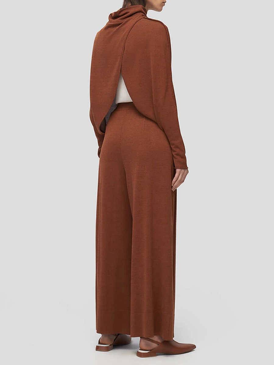 Брюки-палаццо шелковые