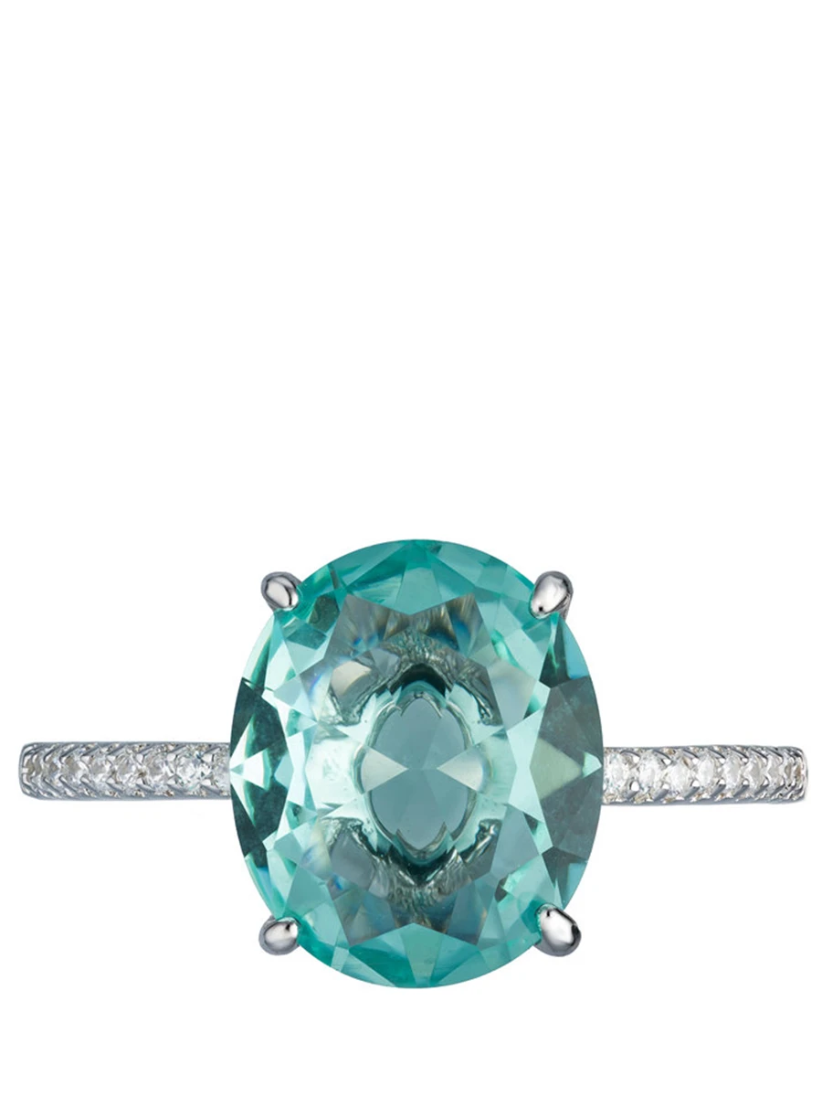 Кольцо-перстень с голубым камнем