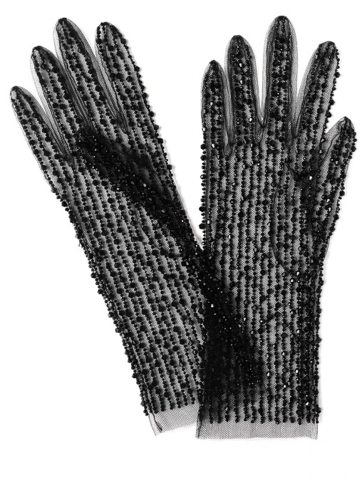 Перчатки с кристаллами Swarovski EDEM