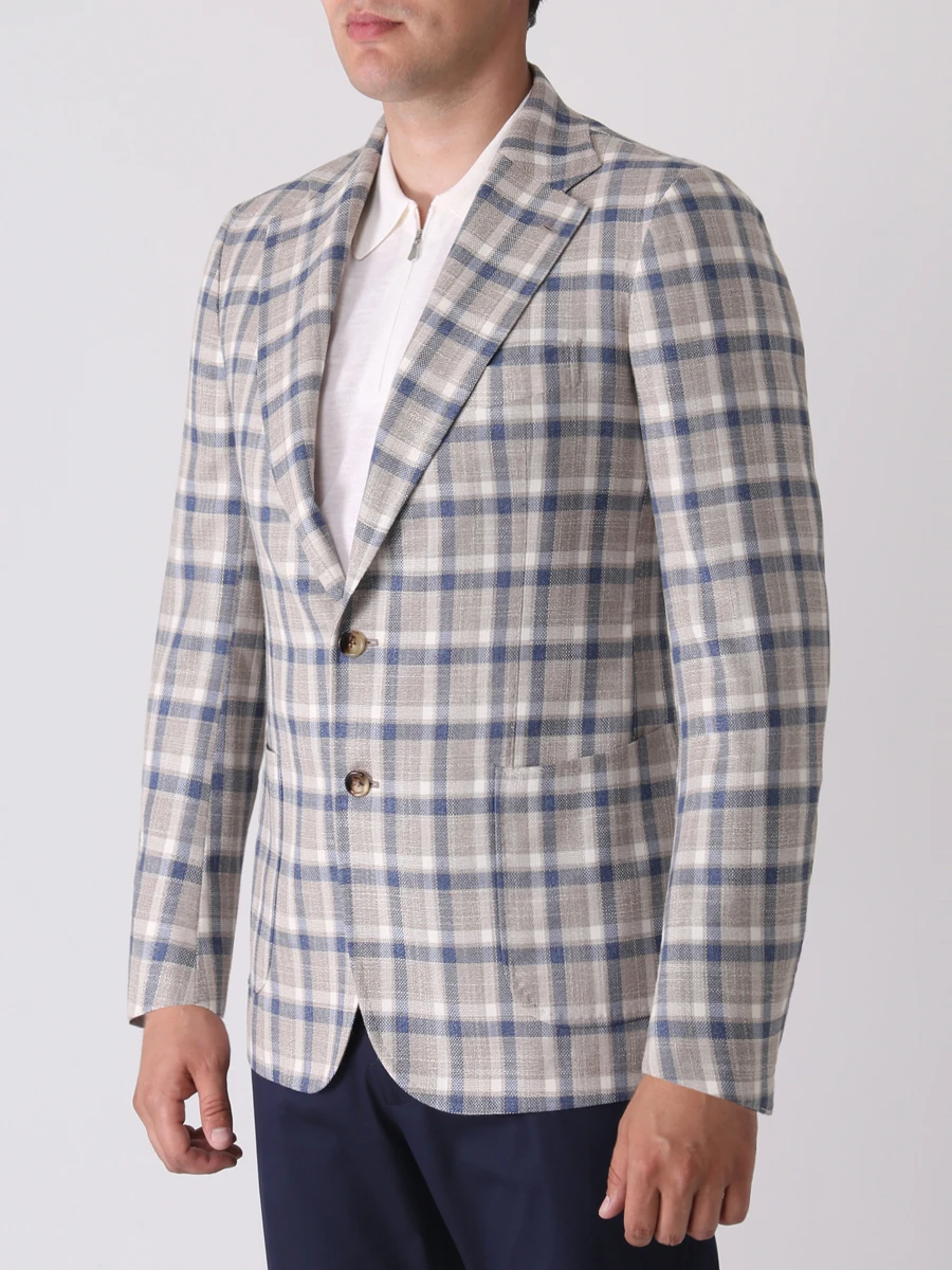Пиджак кашемировый в клетку