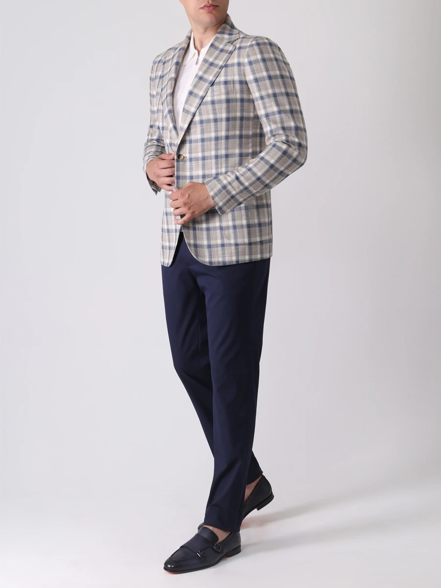 Пиджак кашемировый в клетку