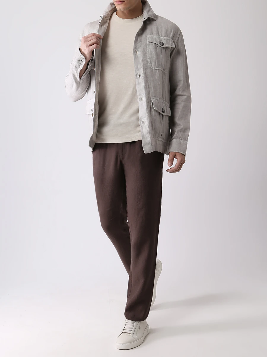 Брюки льняные