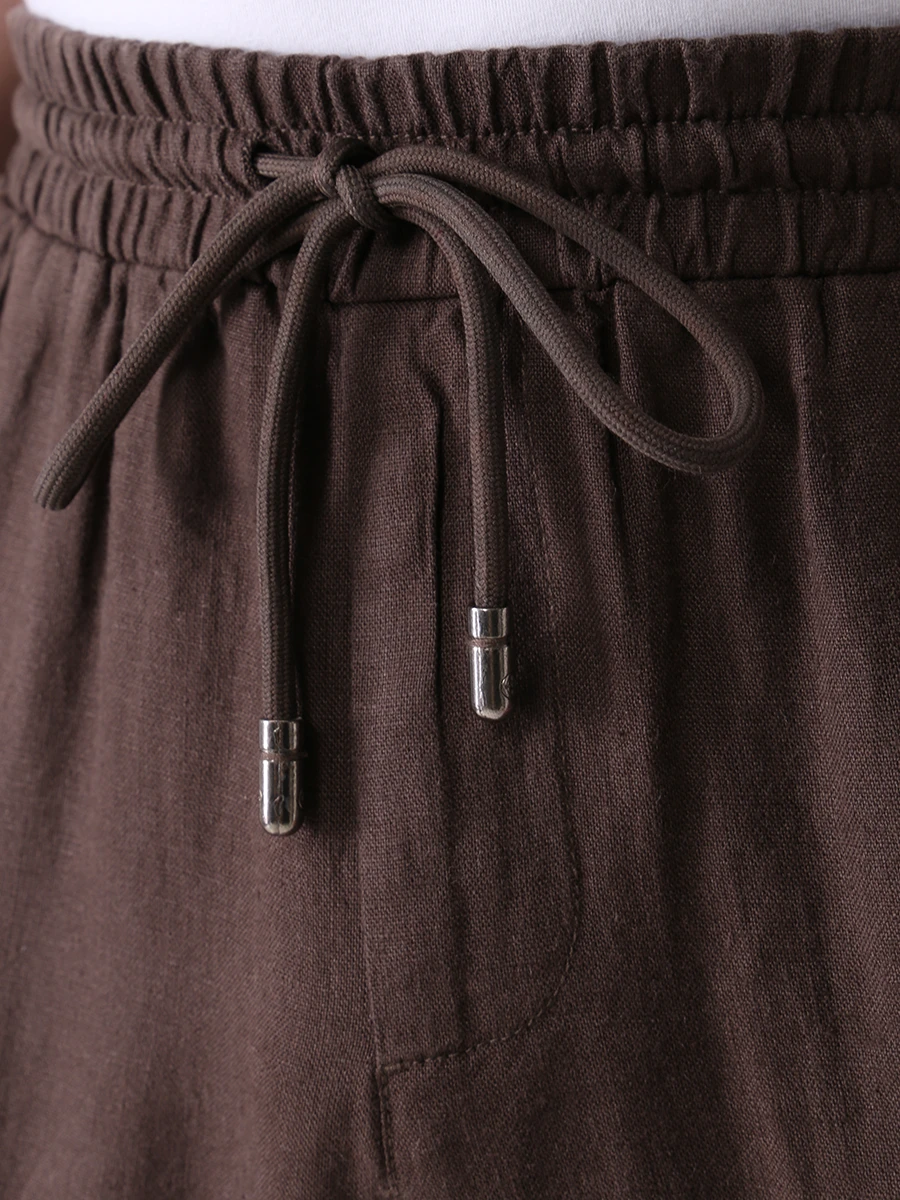 Брюки льняные