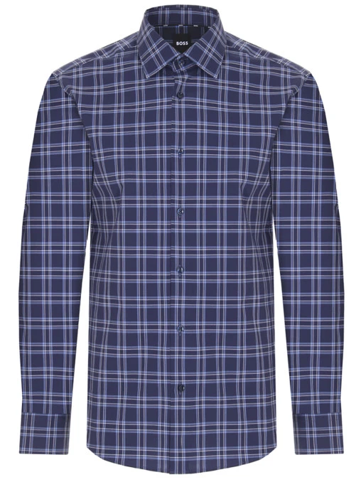 Рубашка Regular Fit хлопковая BOSS