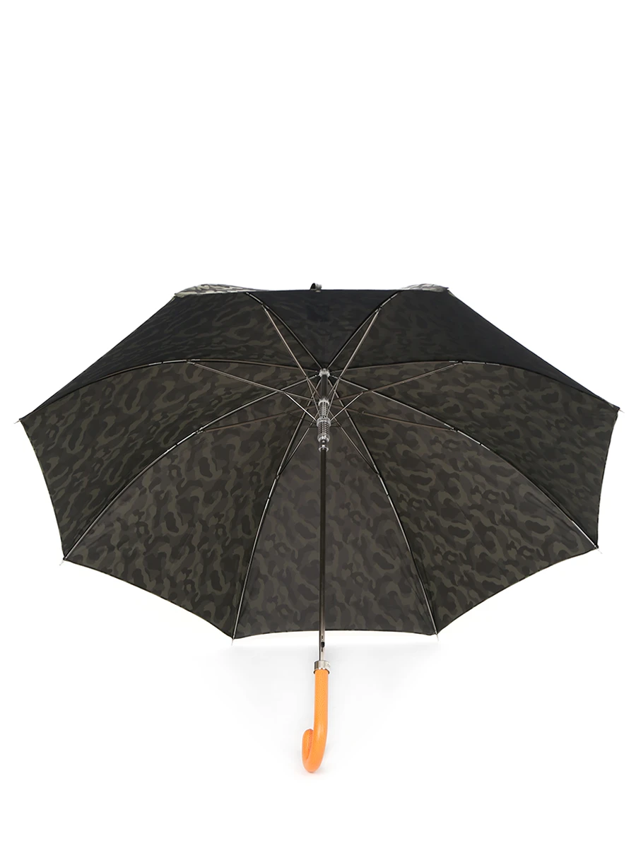 Зонт-трость с ручкой из кожи