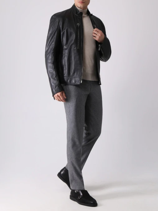 Куртка кожаная DIRK BIKKEMBERGS
