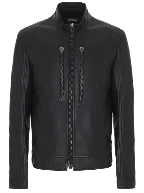 Куртка кожаная DIRK BIKKEMBERGS