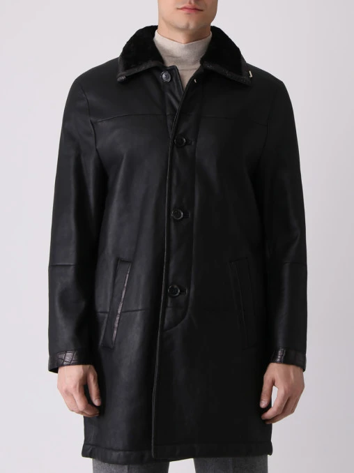 Дубленка однотонная BRIONI