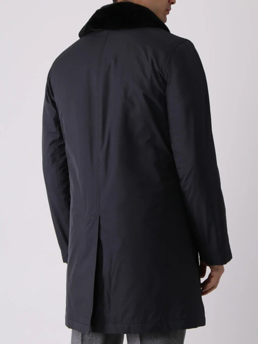 Пальто с меховой отделкой CORNELIANI
