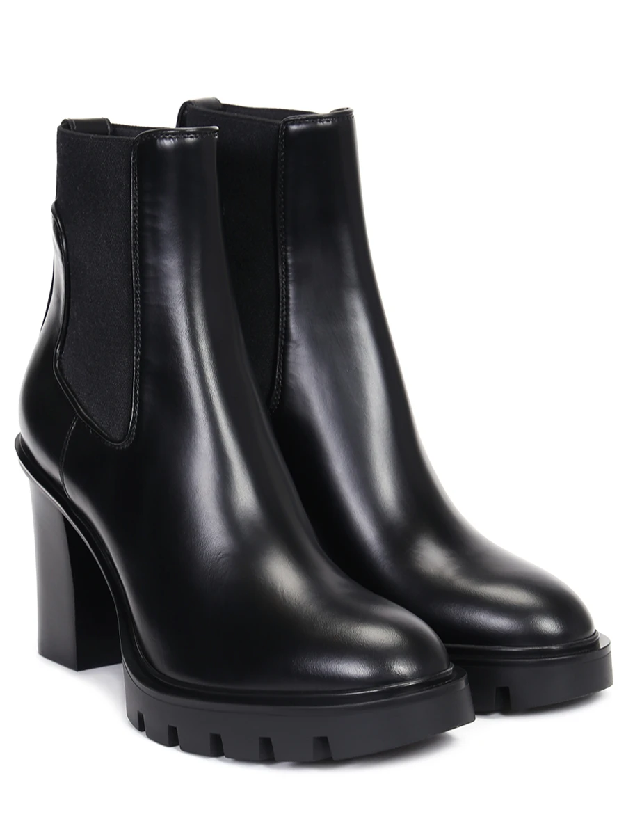Ботильоны кожаные