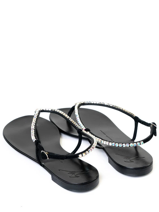 Босоножки со стразами GIUSEPPE ZANOTTI