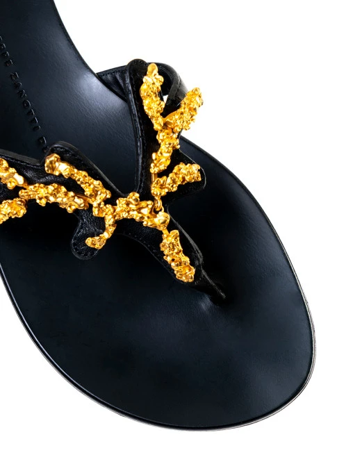 Шлепанцы кожаные GIUSEPPE ZANOTTI