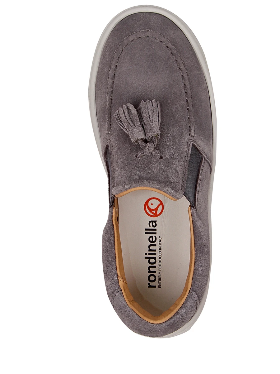 Слипоны замшевые