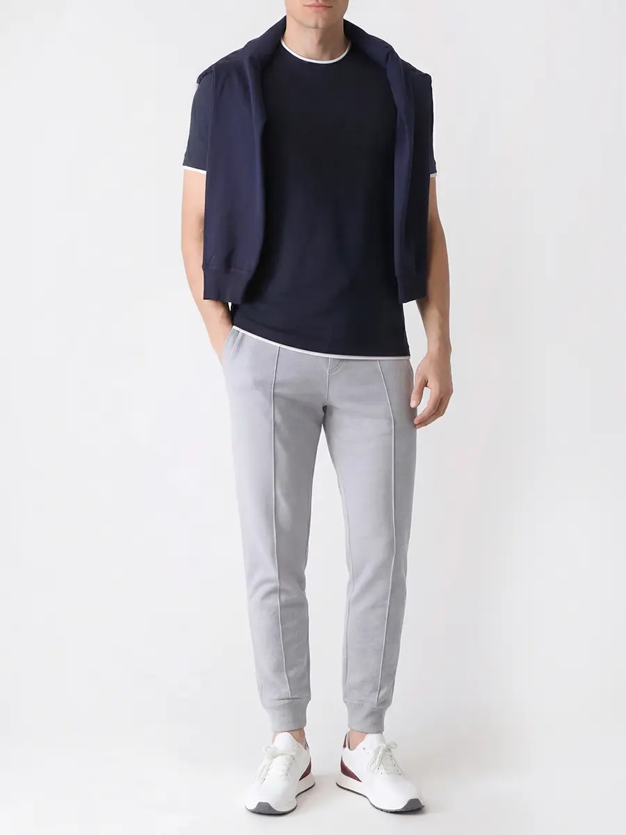 Футболка из шелка и хлопка