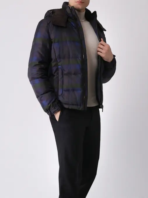 Пуховик в клетку ETRO