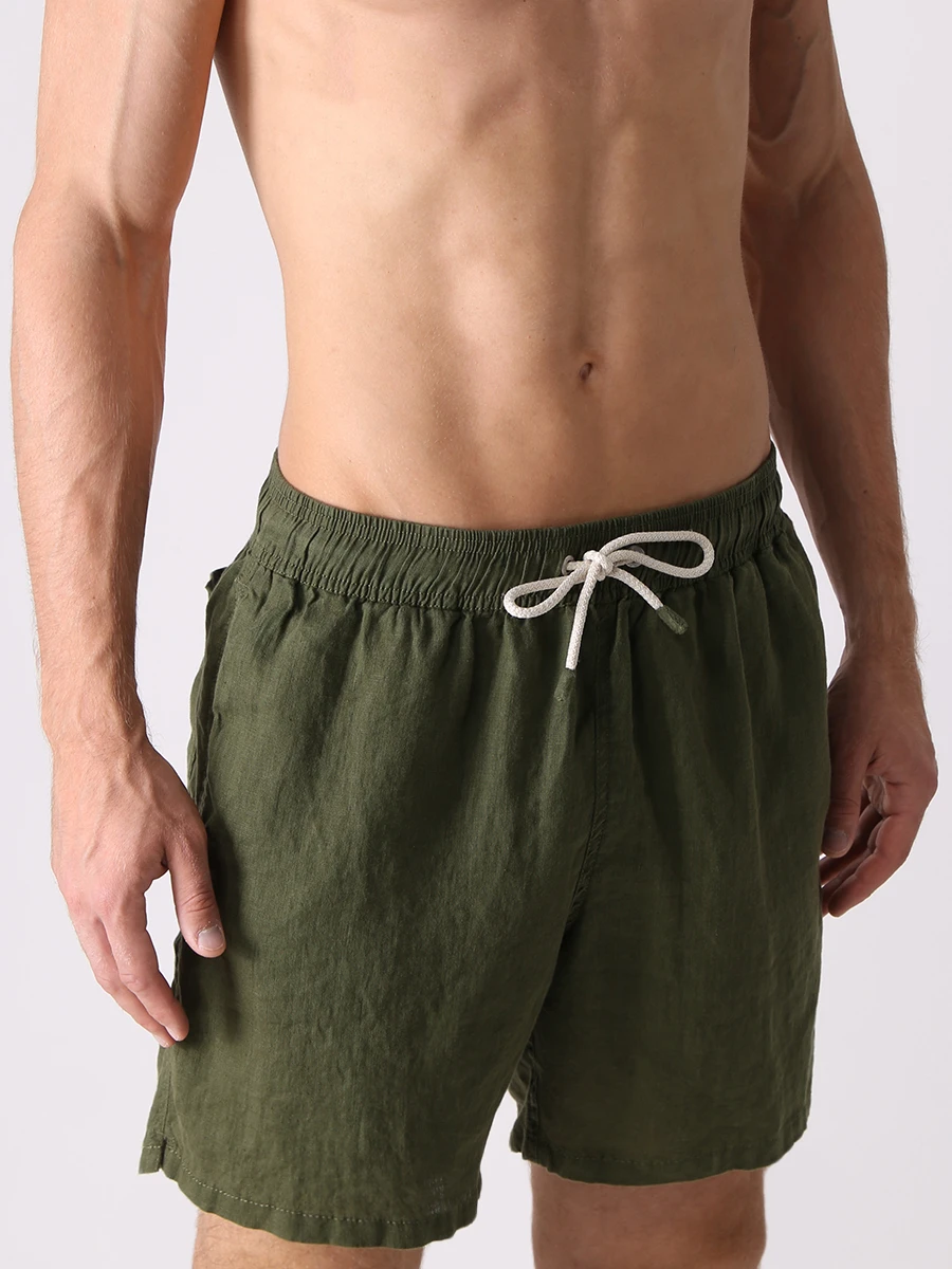 Шорты плавательные льняные
