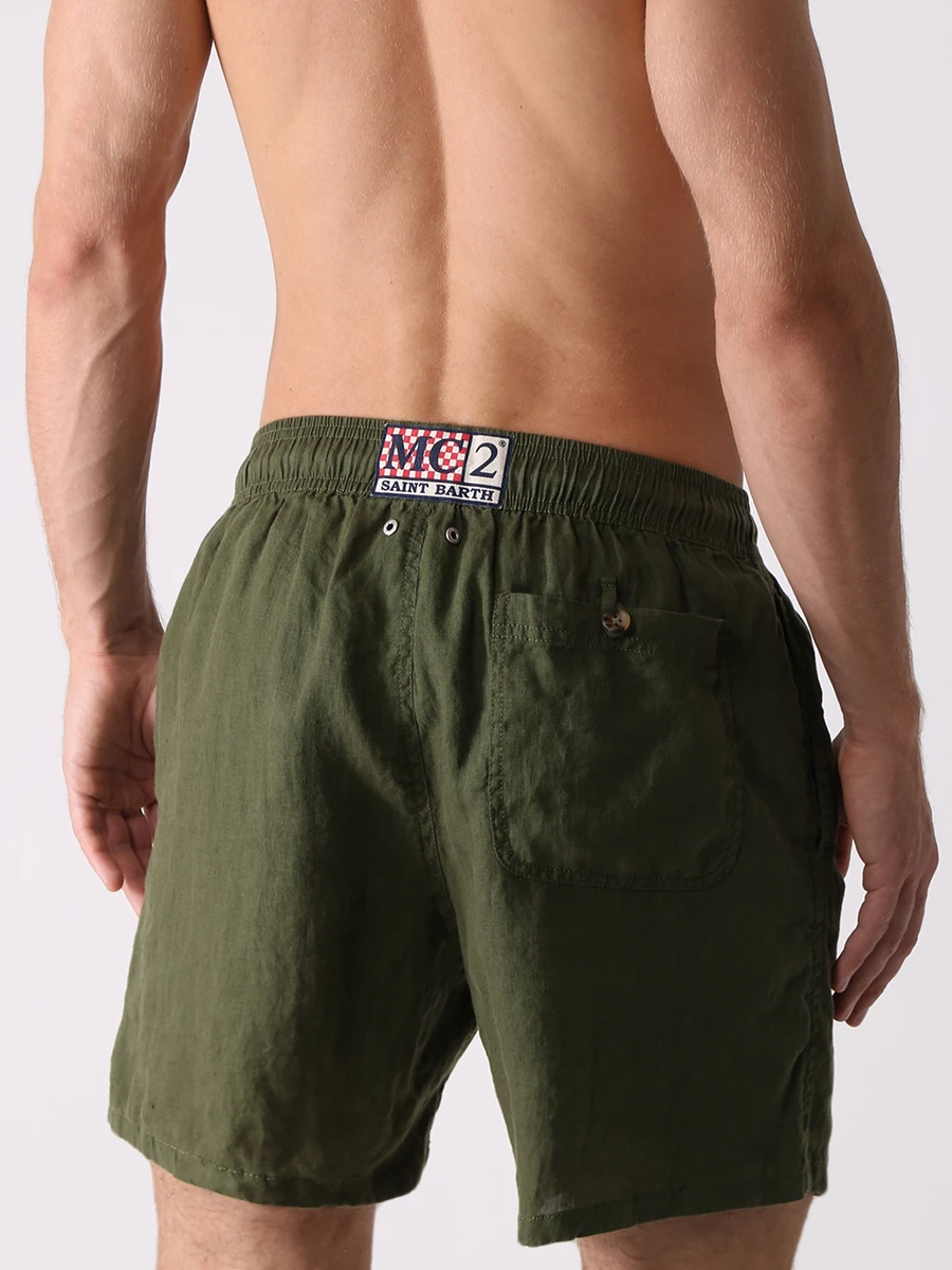 Шорты плавательные льняные