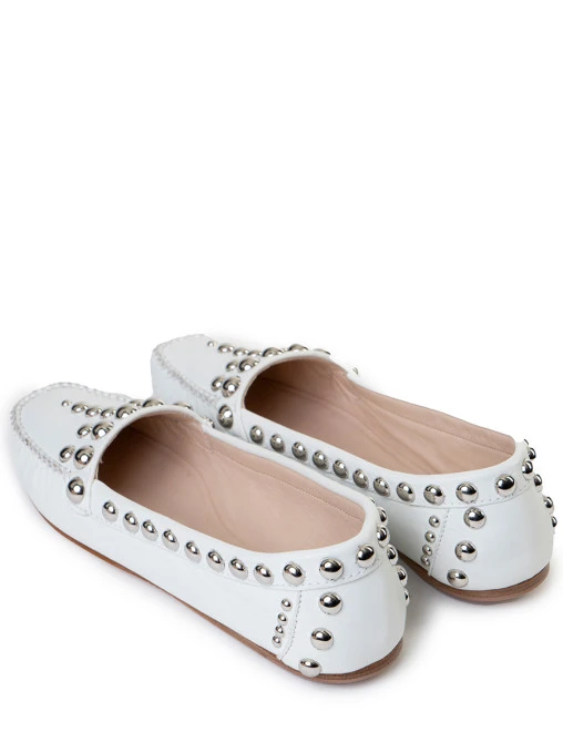 Мокасины кожаные PRADA