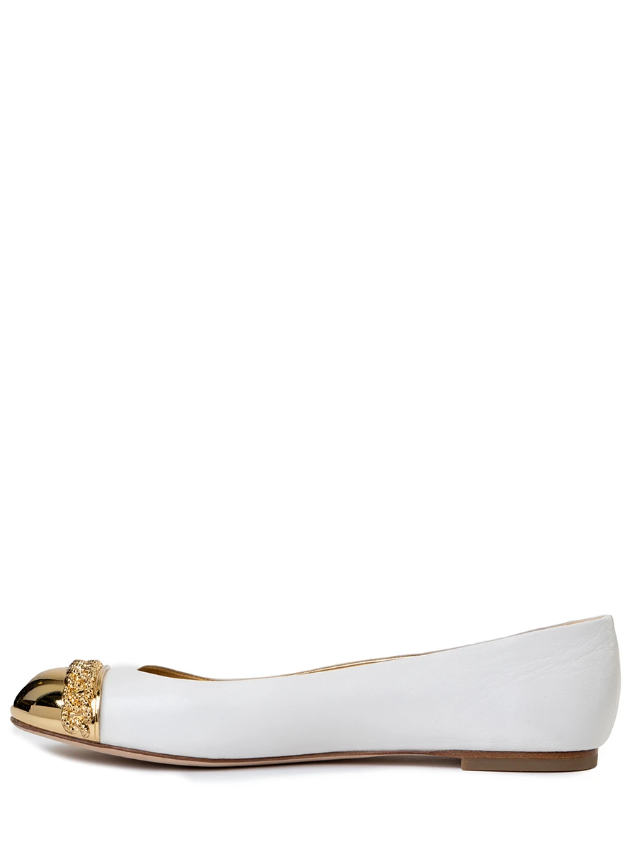 Балетки кожаные