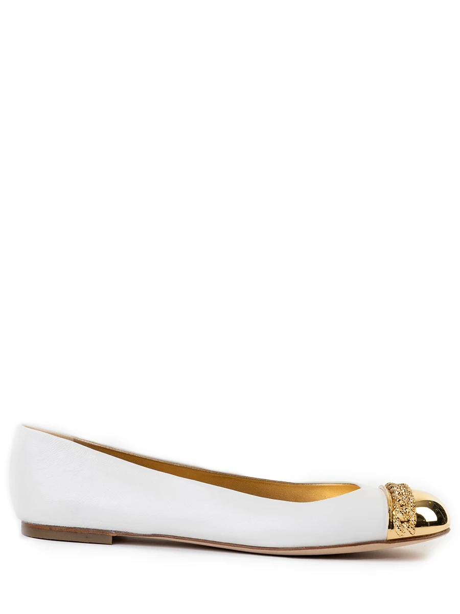 Балетки кожаные