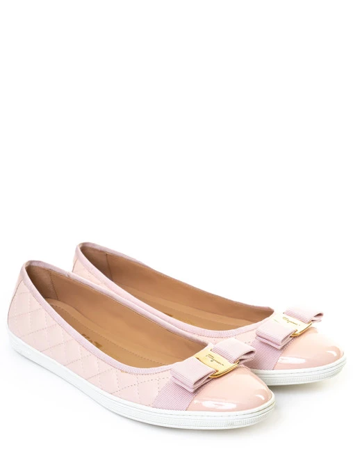 Балетки кожаные S.FERRAGAMO